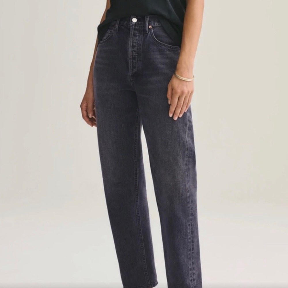 Agolde 90s Midrise Loose Jean Photogram — Size 22